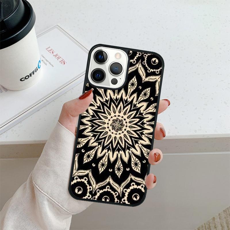 Indian Pattern Mandala Phone Case For iPhone 17 Air 16 Pro Max 15 14 Plus 12 13 Shell Cover Coque