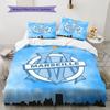 OM team Bedding Quilt Set Quilt Cover Pillowcase Home Decoration Birthday Gift (1 * duvet cover + 2 * pillowcase, without core)