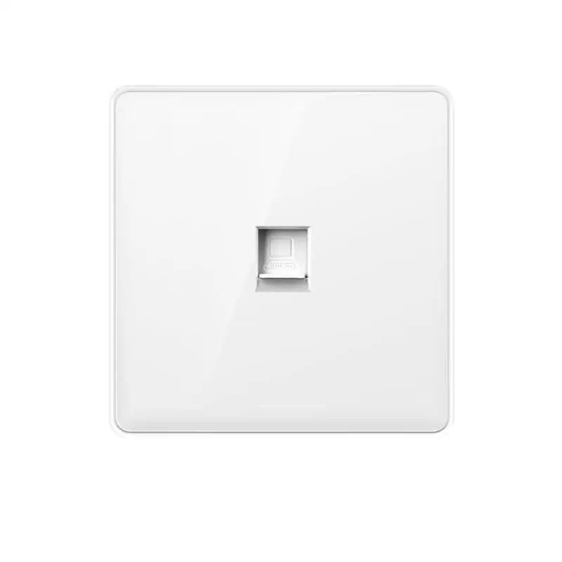 White UK Plug 13A with USB Panel UK Socket Panel, International Universal USB Mobile Phone Charging Socket, with LED Light