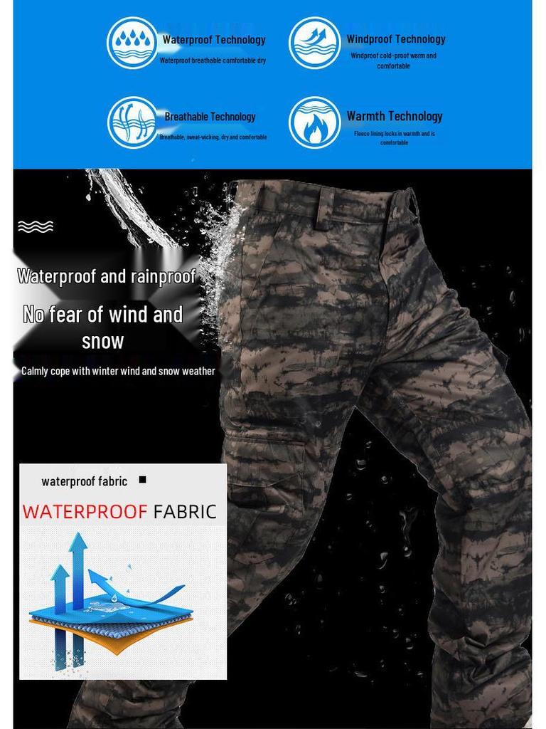 Men's Loose Fit Thickened Ski Snowboard Pants