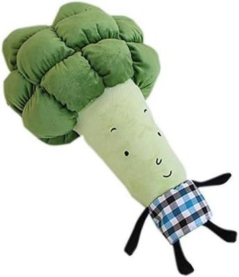[Qingyun LEE] Food Vegetable Body Pillow, Vegetable Plush Cushion, Vegetable Cushion Figurine, Gift, Broccoli