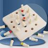 Wooden Memory Chess Board Game Early Educational Concentration Training Color Memory Matching Chess Board Game
