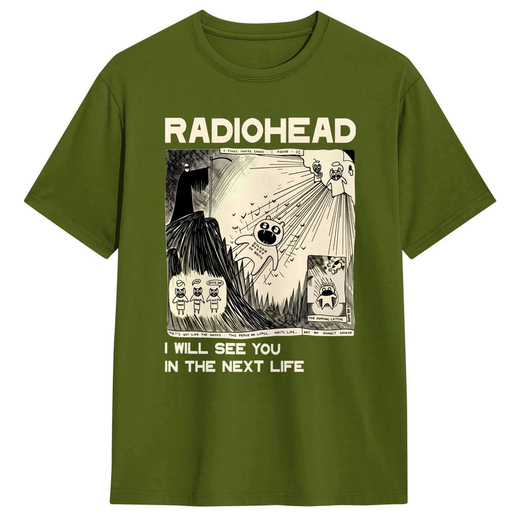 1994 Radiohead Band Ok T-Shirt Sommer Streetwear T-Shirts Baumwolle Trendiges Cooles T-Shirt Für Paar Freizeit-T-Shirts