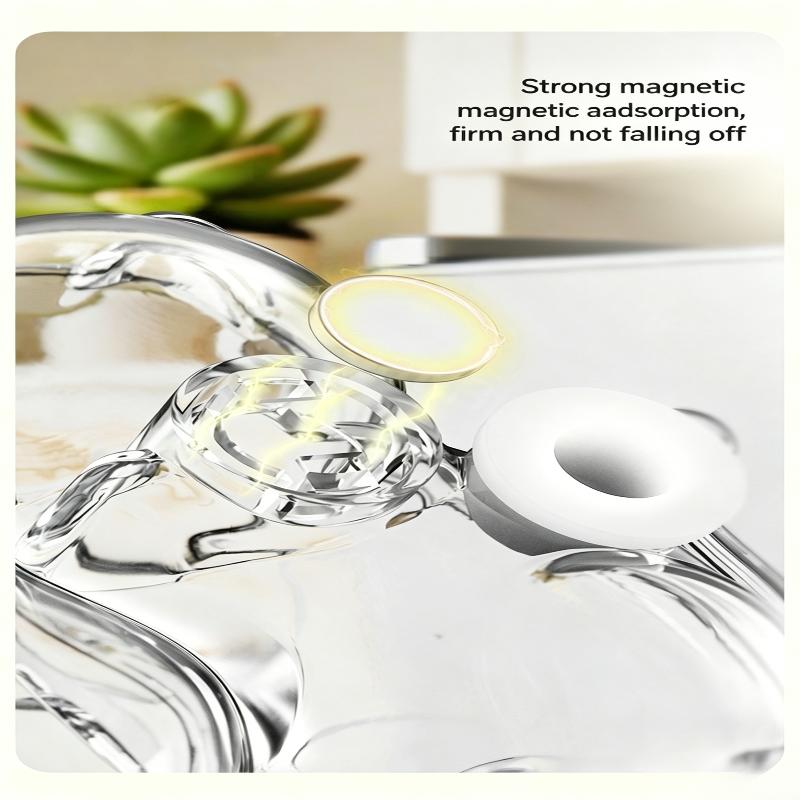 Cute Pet Fur Storage Refrigerator Magnet Transparent Acrylic Pet Cat Fur And Whiskers Memory Capsule Refrigerator