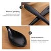 8Pcs Matte Black Soup Ladle Set High End Smooth Surface Ergonomic Handle Spoons for Kitchen Home Hotel Restaurant Porridge Rice