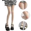 Women Sweet Ultra-Thin Sheer Pantyhose Stockings Japanese Style Glittering Rhinestones Heart See-Through Tights Leggings