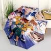 1 Stück Captain Tsubasa Automatischer Faltbarer Outdoor-Regenschirm - Tragbares 3-fach faltbares Design mit 8-Speichen-Eisenrahmen, Perfekt für Fans, Reisende, den täglichen Gebrauch, an