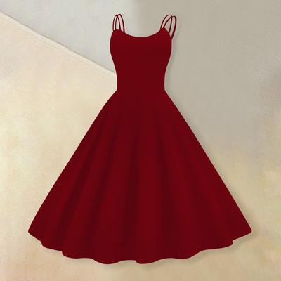 Women's Fashion Printed Sexy Strapless Gothic Cocktail Dress Punk, Vintage Dress.