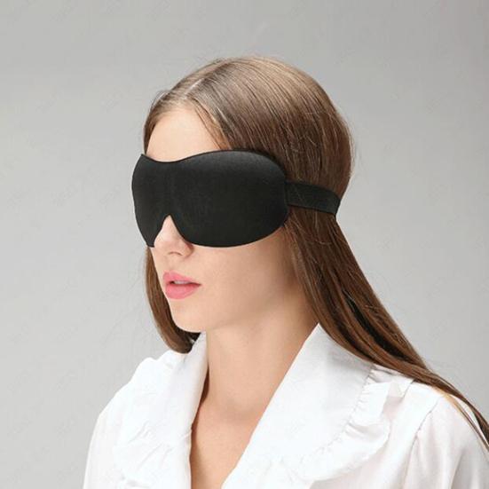 

Pressure Resistant Eye Cover 3D Polyester Meditation Yoga Sleeping Blindfold Household Supplies чорний