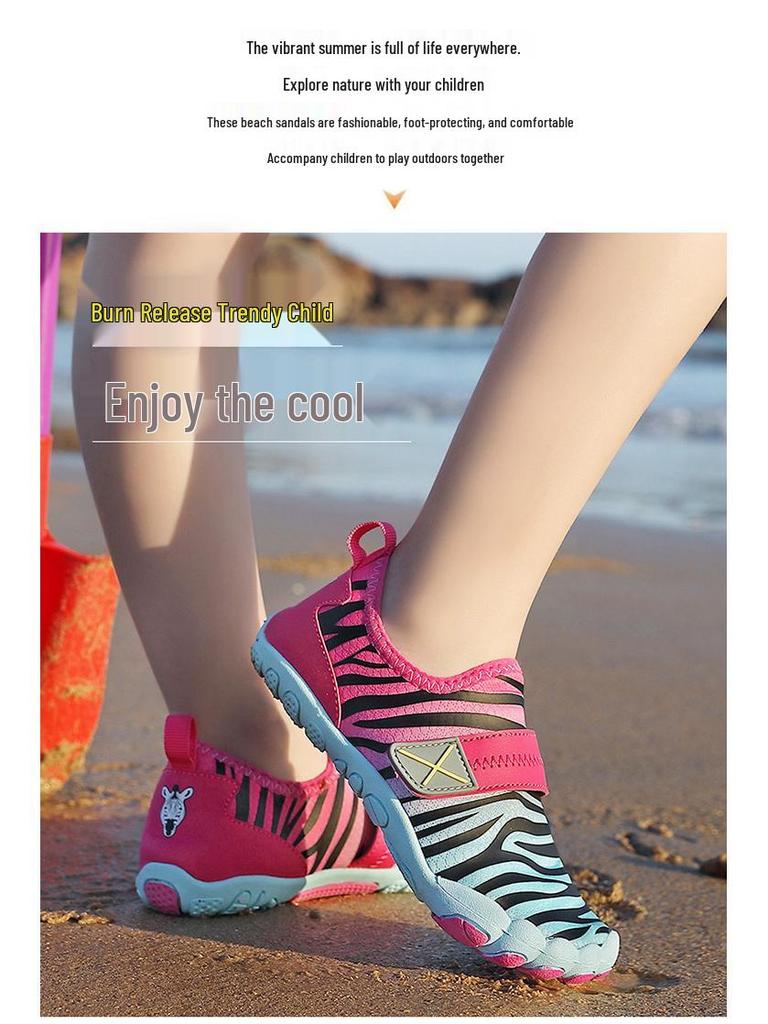 Kids' Quick-Dry Non-Slip Beach and Snorkeling Shoes for Boys and Girls