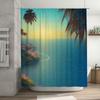 Soft Gradient Shower Curtain Pink Ombre Bathroom Decor For Home Decoration Size 72X78 Inches (White Tub)