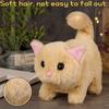 Tail Wagging Electronic Stuffed Doll Stuffed Animal Walking Interactive Cat  Holiday Gift