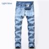 Herrenmode Plissee BIKER Jeans Hose Plus Größe Multi-Pocket Motorrad Gerade Männliche Patchwork Hose Lässige Männer Elastische Denim Hose