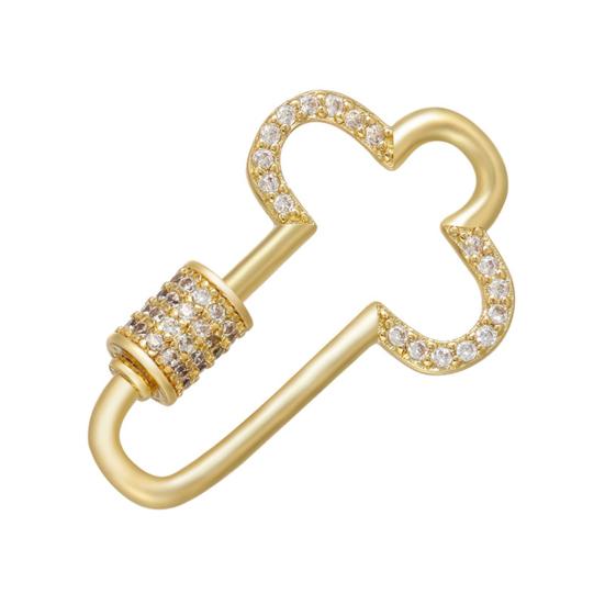 

Декоративна Пряжка-Тяга з Прозорими Стразами Легке Гвинтове Закриття З єднувач для Прикрас Браслети Намиста Брелоки Аксесуари для DIY A золотистий