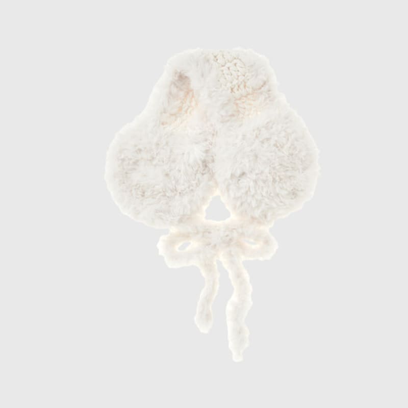 LOOKAST LOTTIE VEGAN FUR EAR MUFFS_IVORY