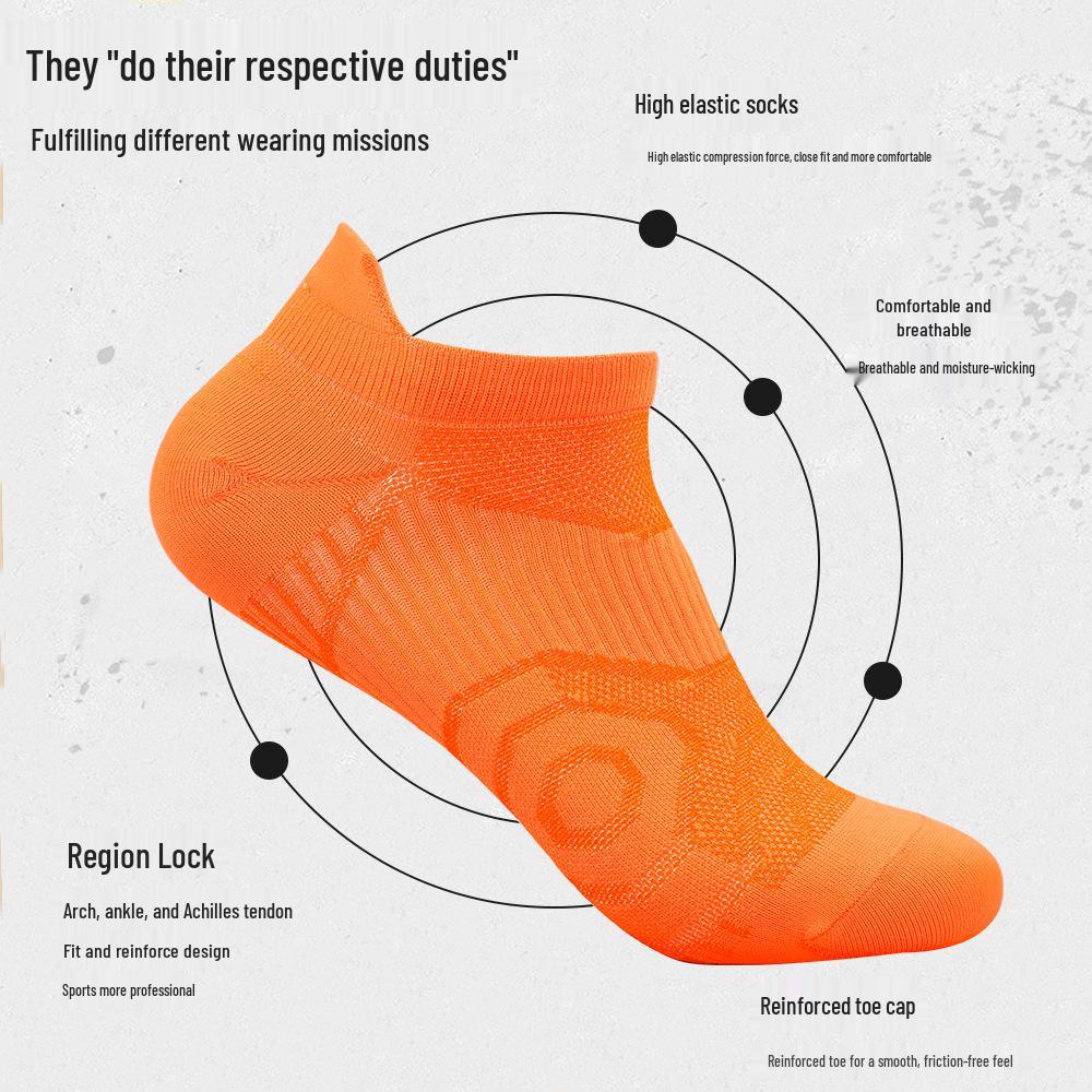 Breathable Quick-Drying Compression Running & Cycling Socks