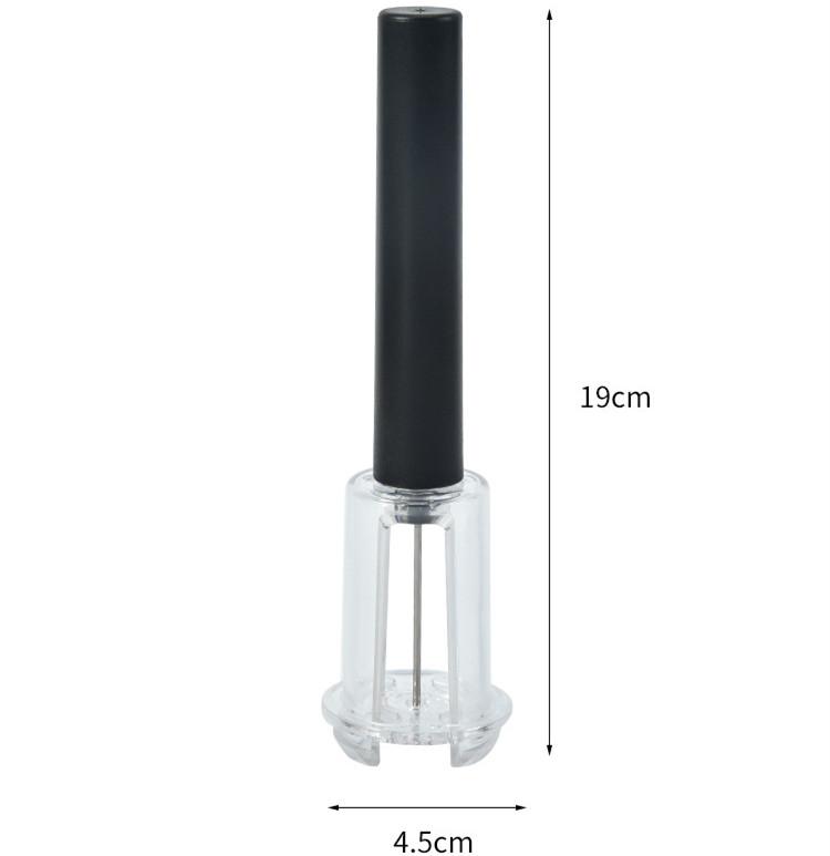 A058 Fashionable Needle Air Pressure Pump Red Wine Corkscrew Stainless Steel Aluminum Alloy Eco-Friendly Forever Love Bottle чёрный