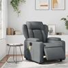 Electric Massage Chair Grey Artificial Leather