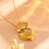 Explosive Necklace Light Luxury K Love Photo Frame Pendant Can Be Engraved Titanium Steel High-end Couple Necklace Jewelry
