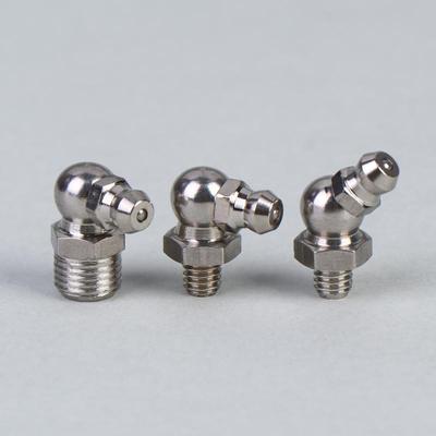 5/10Pcs Ss201 Ss304 Metric External Thread Straight Elbow Type Grease Nipple For Grease Gun Stainless Steel Grease Nipple