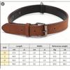 Dog Collar Leather Pet Neck Strap Small Medium Large Dogs Golden Retriever Husky Labrador