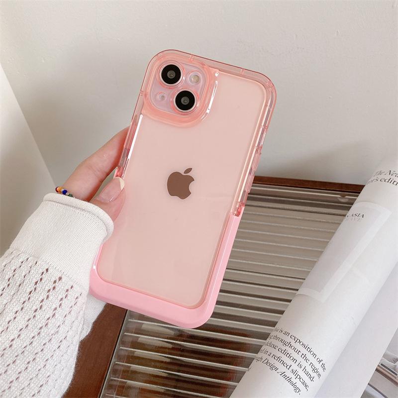 Candy solid color invisible bracket for iPhone15Promax/14Plus Apple 13/12 mobile phone case protection