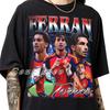Limitiertes Ferran Torres Unisex Shirt Für Mann und Frau 90er, Fußball Bootleg Grafik-T-Shirt, Retro Spieler Collage T-Shirt, Fußballfan Geschenk