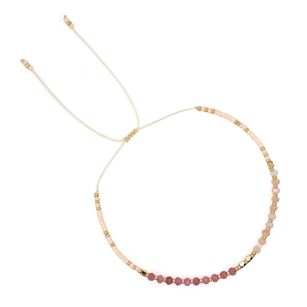 New Classic Geometric Crystal Gold Plated Charms Multi-Layering Miyuki Beaded Bracelets for Women-Gift