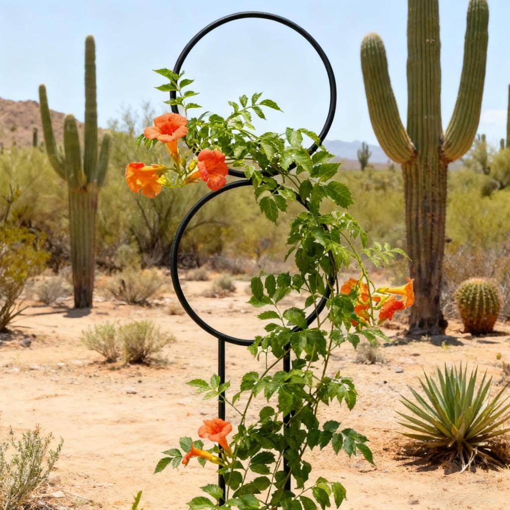 Plant Trellis Weather Resistant Wall Mount Adjustable Support Metal Plant Trellis For Indoor Outdoor Home Wedding Gardening