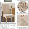 Soft Velvet Chair Covers Thick Solid Color Chair Seat Cover Stretch Dining Room Chair Slipcover Office Banquet Restaurant 1Pc