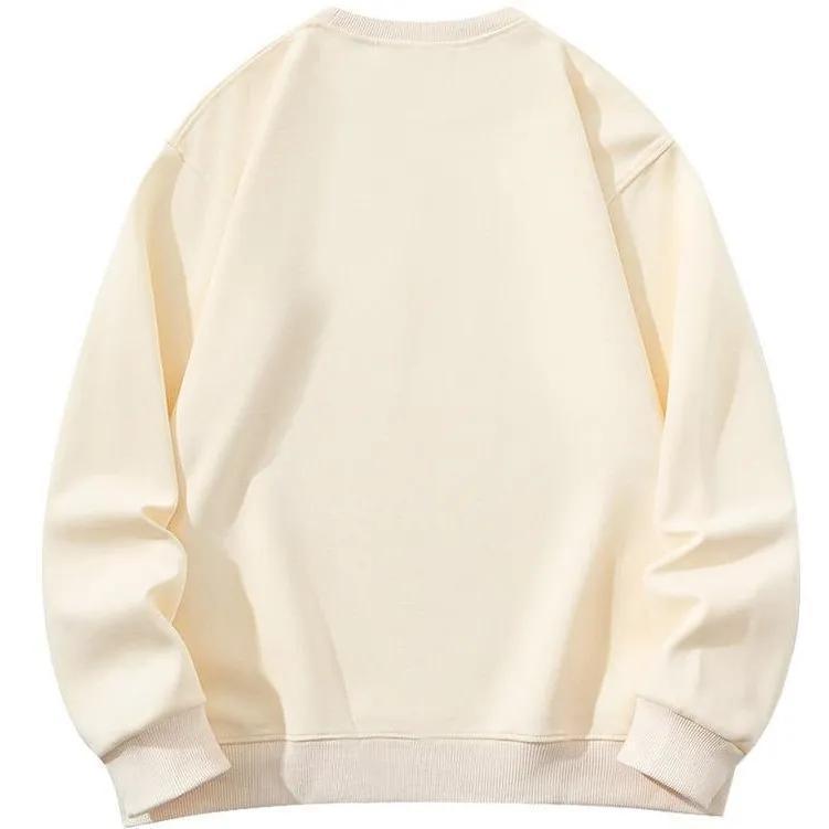 Men's Thickened Autumn/Winter Heavyweight Hoodie - Loose Fit, Long Sleeve, Round Neck, Trendy Youth Outerwear