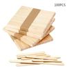 100/350PCS Cream Wooden Sticks for Ice Cream Bars New Summer Sales Mini Silicone Ice Cream Popsicle Mold Kitchen Accessories