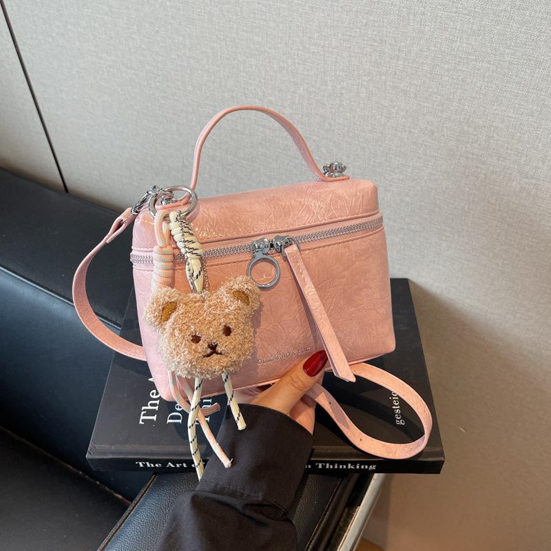 Burst pattern portable small bag women's 2025 summer new trendy lunch box bag niche shoulder messenger bag wholesale