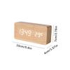 Wooden Digital Alarm Clock LED Alarm Clock With Temperature Desk Clocks For Office Bedside Clock Tool