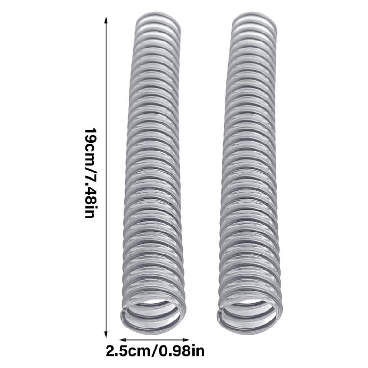 2 Stück Unterer Schlauch Vakuumschlauch Heimreinigung Vakuumteil ABS Textur Geeignet für Staubsauger Einfache Installation