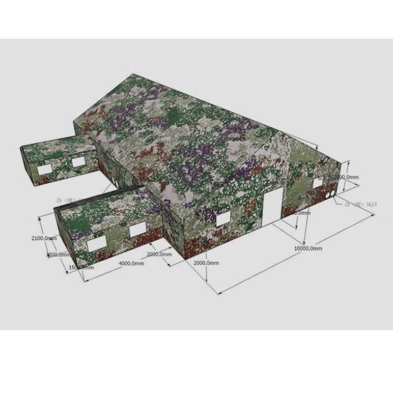GOWKE96 Command Cotton Tent with Annex Annex 3x4m