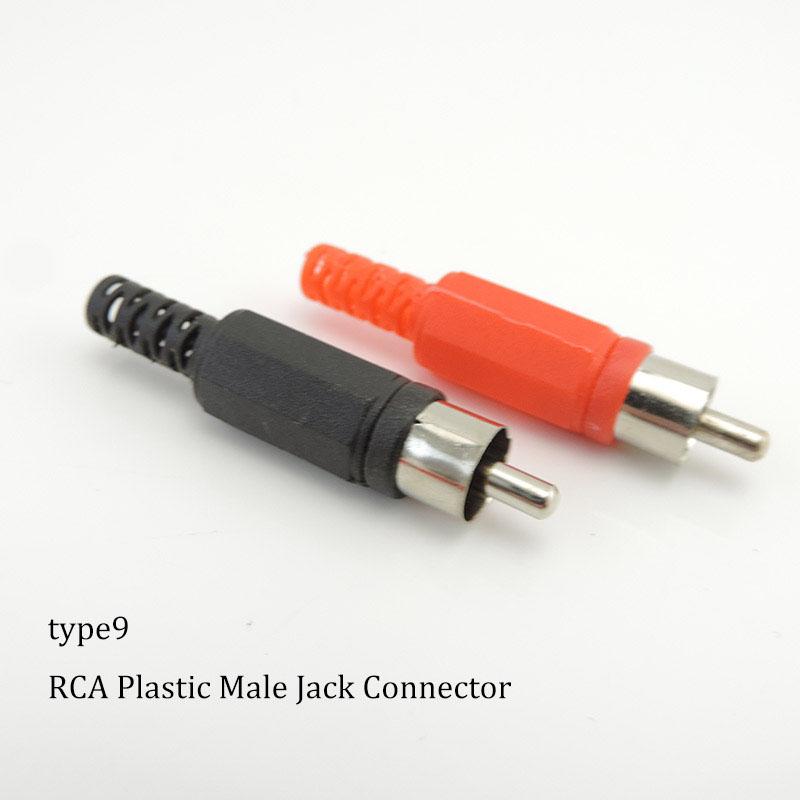 2pcs RCA Male Female To 2rca 3rca Male Female RCA Connector Splitter Adapter AV Video Audio T Plug RCA 2 3 Way Right Angel A1
