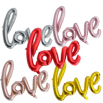 Large One-Piece Love Balloon Valentine'S Day Balloon Wedding Decoration Aluminum Film Balloon Wedding Room Arrangement Qixi Festival