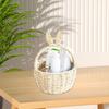 Hand Woven Basket DIY Flower Arrangement Festival Decoration Organizing Portable with Handles Party