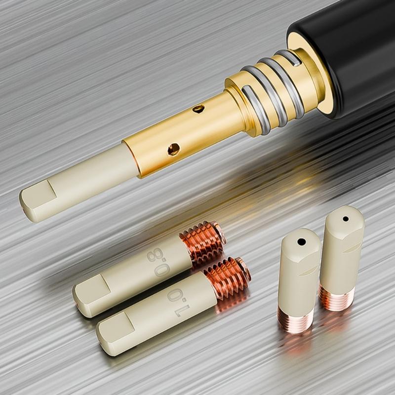 0.8/1.0/1.2mm Torch Gas Nozzle Tip Holder 15AK European Welding Accessories For Professional Welders Precise Tasks 3pcs