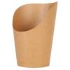 50Pcs French Fries Holder Waterproof Kraft Paper Oblique Mouth Oil Resistant Popcorn Box For Take Out Party Family