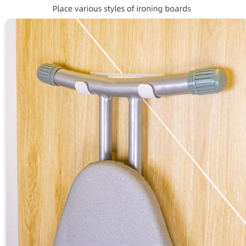 Space Saving Foldable Ironing Board Hook Heavy Duty Steel Construction Tool Release Setups For Compact Living Spaces
