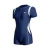 Slim Fit Short Sleeve One Piece Swimsuit Set Women Swimwear 1826332414