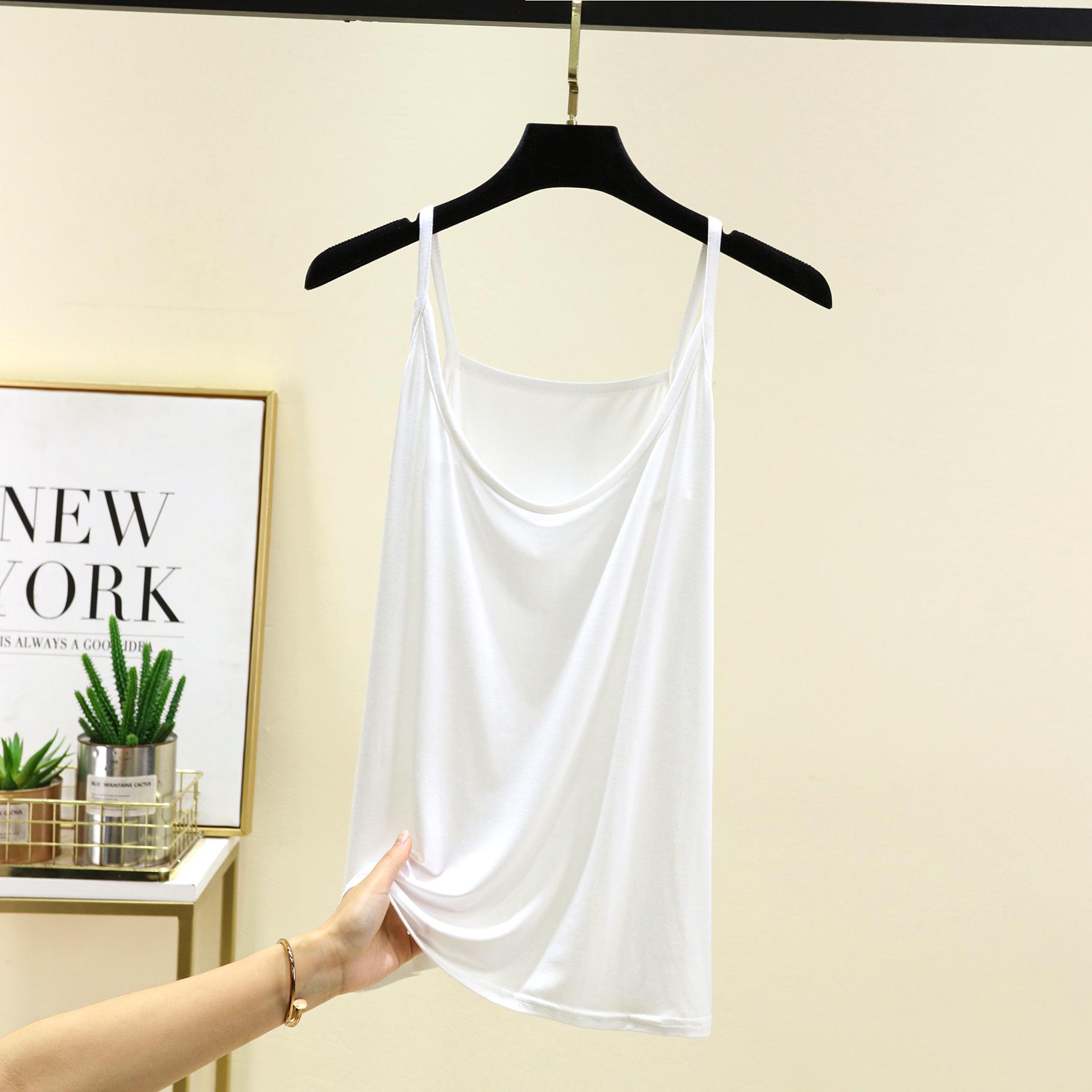 

Plus Size Casual Cotton Round Neck Camisole - Summer Inner Wear 6XL