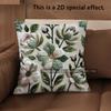 2D Floral Embroidered Pattern Throw Pillow Covers Pattern Cushion Cover Suitable For Sofa Bedroom Car Pillow Cover
