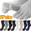 NEW 1/Five Fingers Toe Socks Breathable Cotton Socks Unisex Sports Running Sweat Absorbent Antibacterial Ankle Crew Socks