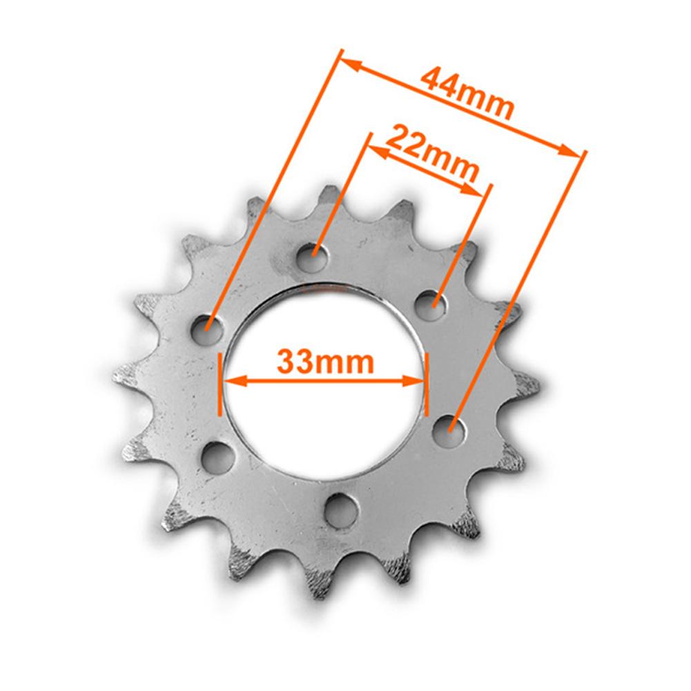 16T Fixed Gear Bicycle Disc Brake Chain Wheel 44mm Brake Disc Mount