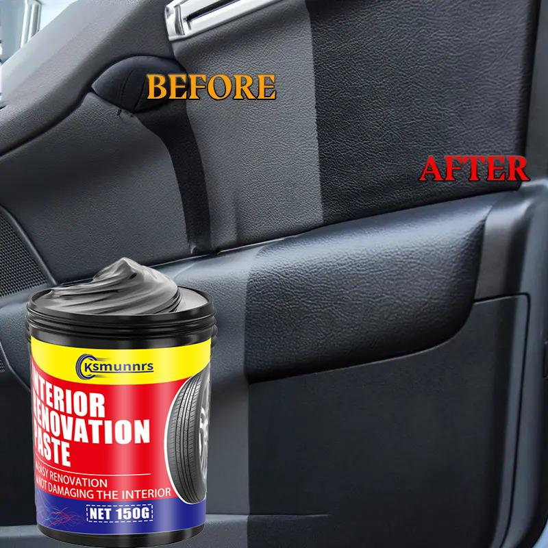 

Multifunctional Car Interior Renovation Wax - Plastic Parts Renewal, Interior Polish, Tire Protection, Black Vehicle Yellowing 150ml
