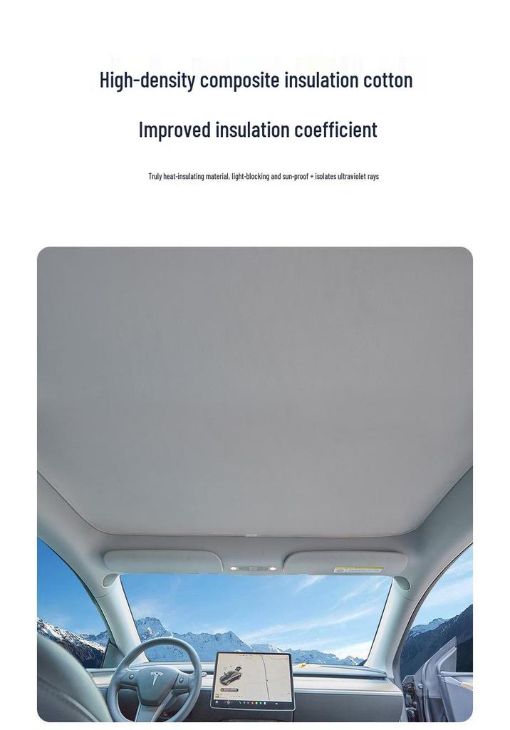 Xpeng P7/P7+/P7i Panoramic Sunroof Sunshade Top Cooling Heat Insulation Accessory