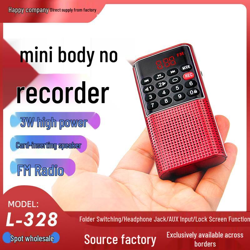 Happy Companion L-328 Mini Speaker & Recorder with Multifunctional Radio and Music Player